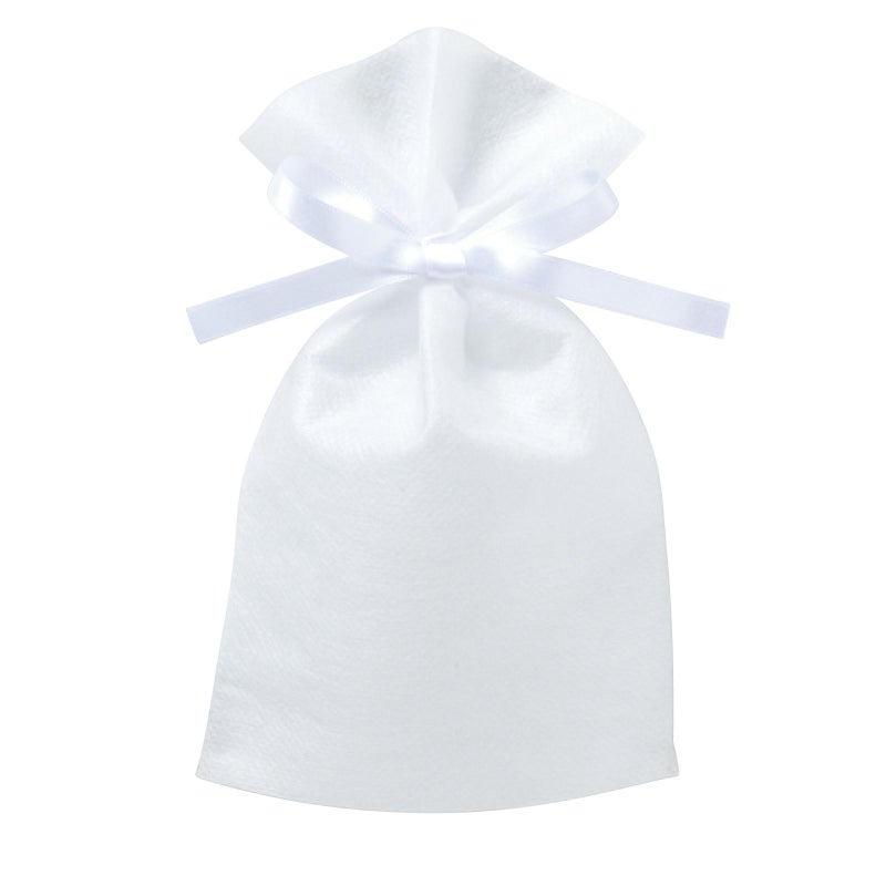 ラッピング｜【１０００枚以上専用】ソフトバッグベーシックS2　2穴リボン巾着　名入れ有 100枚入