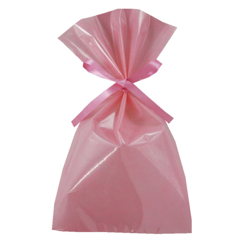 ラッピング｜【1000枚以上専用】ソフトバッグクリアS4 2穴リボン巾着 名入れ有 100枚入