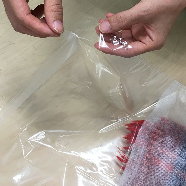 ラッピング｜【小ロット】アパレル平袋 テープ付　中　10枚入