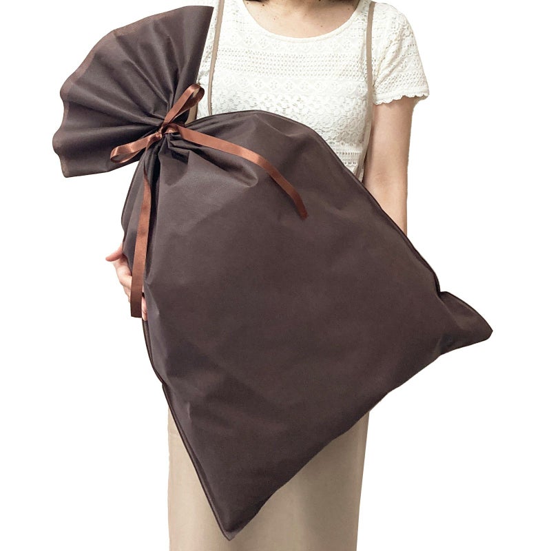 ラッピング｜ソフトバッグベーシックS8厚　2穴リボン巾着　50枚入