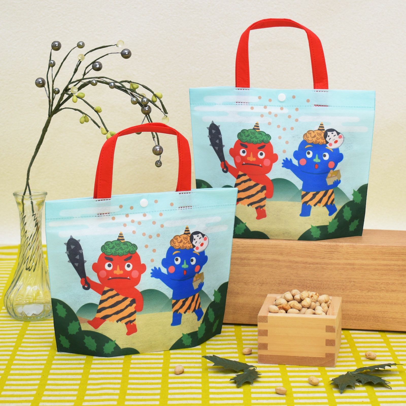 ディスプレイ提案｜【節分】シンプルトート（ミニ）鬼柄