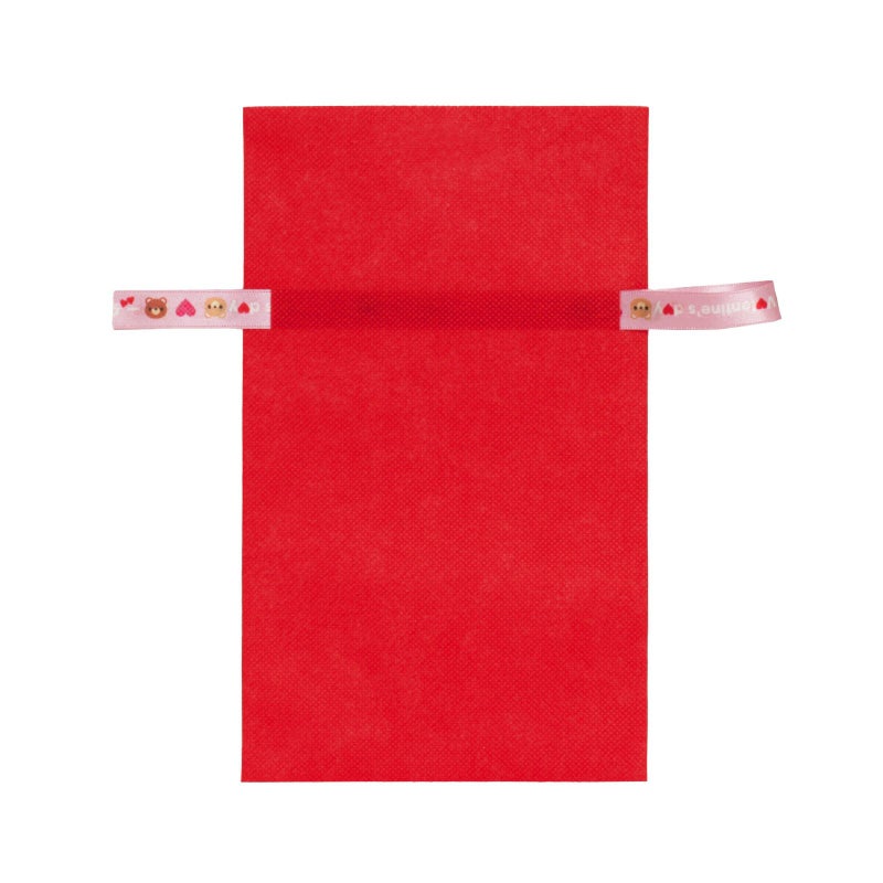 ラッピング｜ソフトバッグ2穴リボン（S3）｜薄手｜不織布包装袋｜50枚入～