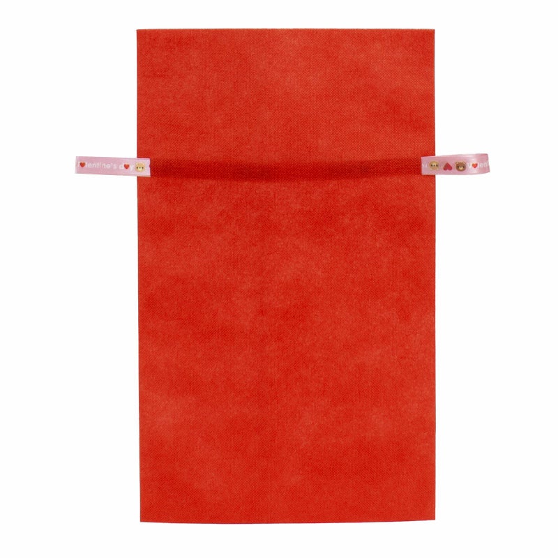 ラッピング｜ソフトバッグ2穴リボン（S5）｜薄手｜不織布包装袋｜50枚入～