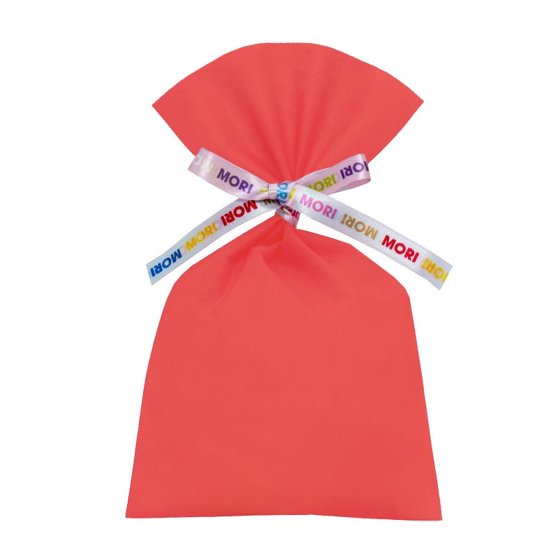 ラッピング｜【リボン名入れ】ソフトバッグ2穴リボン（S4）｜薄手｜不織布包装袋｜100枚入