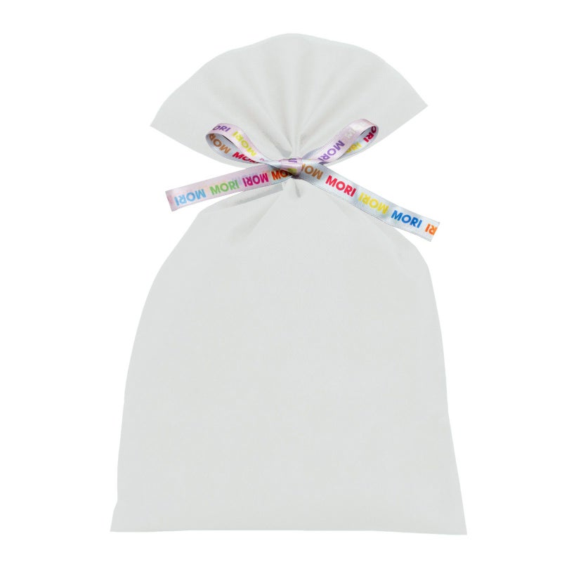ラッピング｜【リボン名入れ】ソフトバッグ2穴リボン（S5）｜薄手｜不織布包装袋｜100枚入