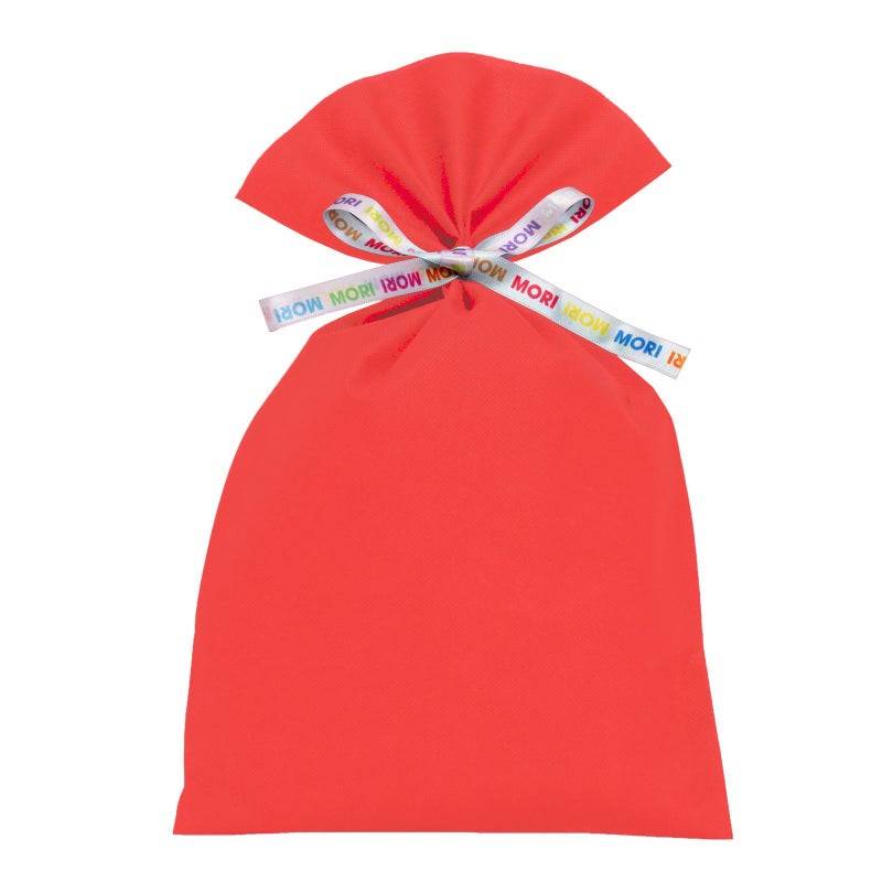 ラッピング｜【リボン名入れ】ソフトバッグ2穴リボン（S5）｜薄手｜不織布包装袋｜100枚入