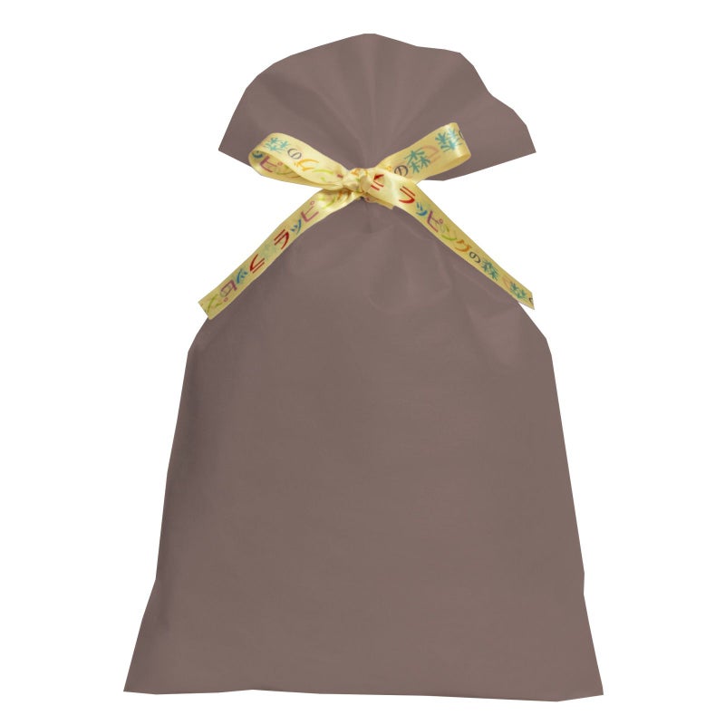 ラッピング｜【リボン名入れ】ソフトバッグ2穴リボン（S6）｜薄手｜不織布包装袋｜100枚入