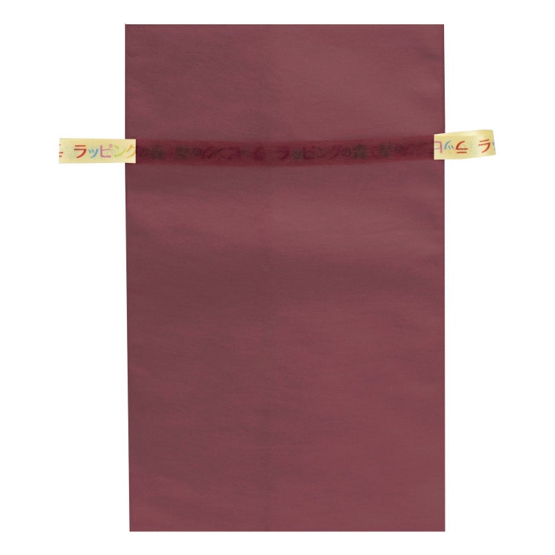 ラッピング｜【リボン名入れ】ソフトバッグ2穴リボン（S6）｜薄手｜不織布包装袋｜100枚入