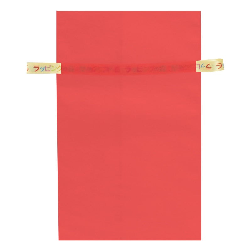 ラッピング｜【リボン名入れ】ソフトバッグ2穴リボン（S6）｜薄手｜不織布包装袋｜100枚入