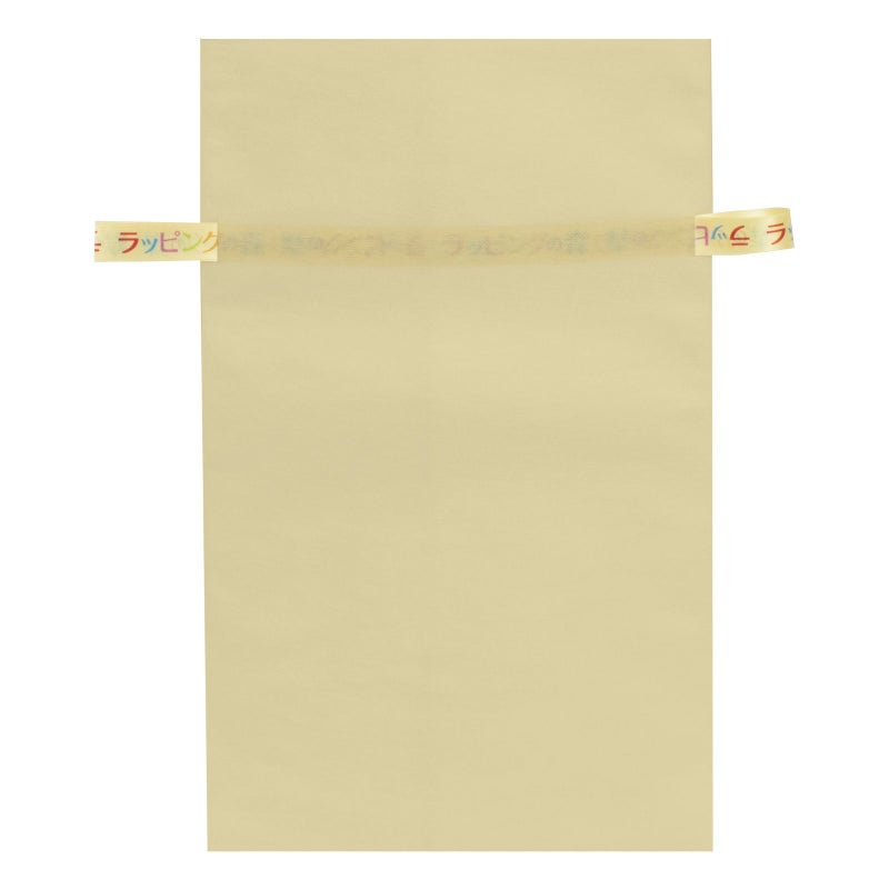 ラッピング｜【リボン名入れ】ソフトバッグ2穴リボン（S6）｜薄手｜不織布包装袋｜100枚入