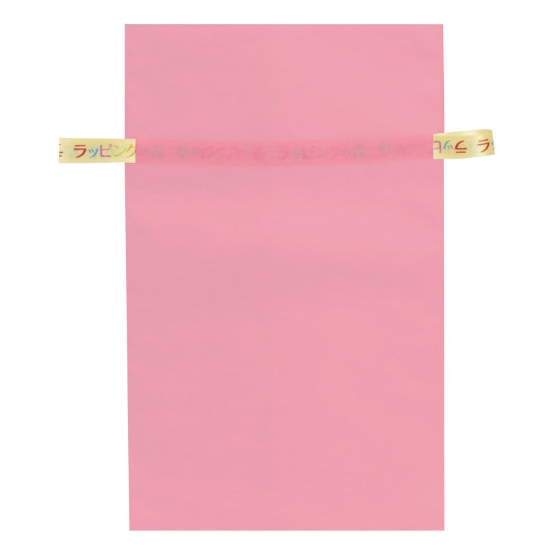 ラッピング｜【リボン名入れ】ソフトバッグ2穴リボン（S6）｜薄手｜不織布包装袋｜100枚入