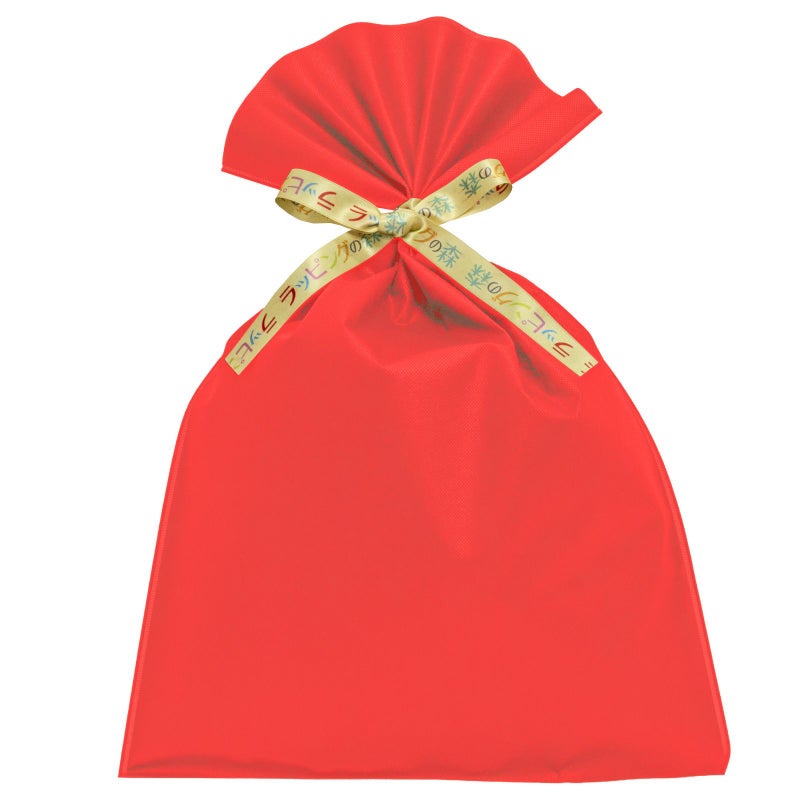 ラッピング｜【リボン名入れ】ソフトバッグ2穴リボン（S7）｜厚手｜不織布包装袋｜100枚入