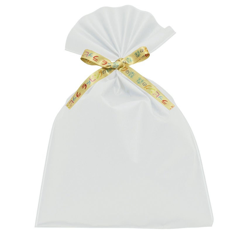 ラッピング｜【リボン名入れ】ソフトバッグ2穴リボン（S7）｜厚手｜不織布包装袋｜100枚入