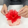 ラッピング｜【母の日】お花巾着（M)カーネーション柄｜不織布ラッピング袋｜20枚入～