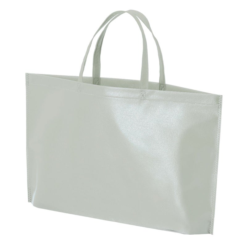 不織布バッグ｜【名入れ対応】ラミ不織布バッグ　底マチ　A4横サイズ｜100枚入～