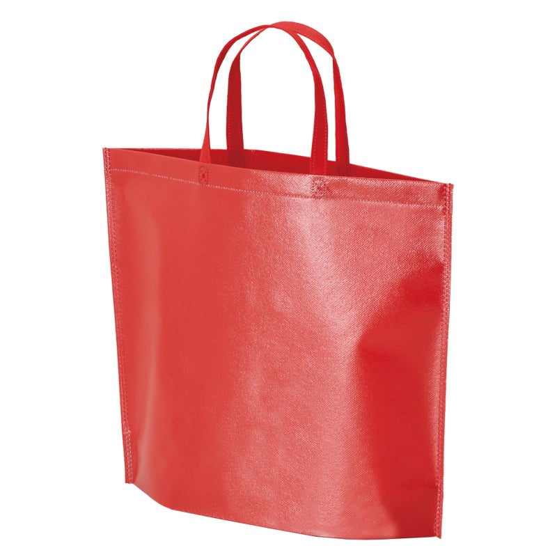 不織布バッグ｜【名入れ対応】ラミ不織布バッグ　底マチ　A4横サイズ｜100枚入～