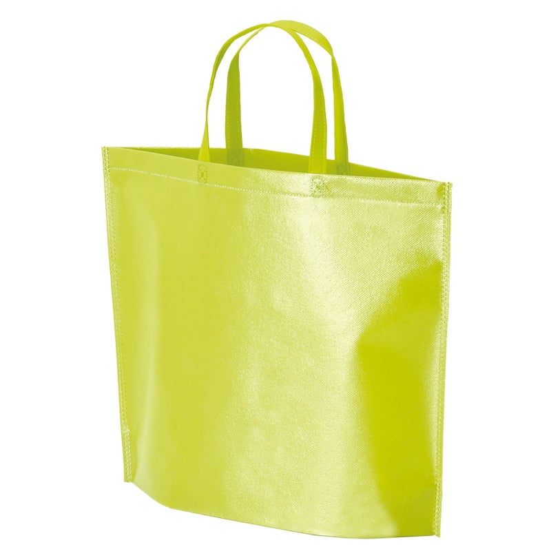 不織布バッグ｜【名入れ対応】ラミ不織布バッグ　底マチ　A4横サイズ｜100枚入～