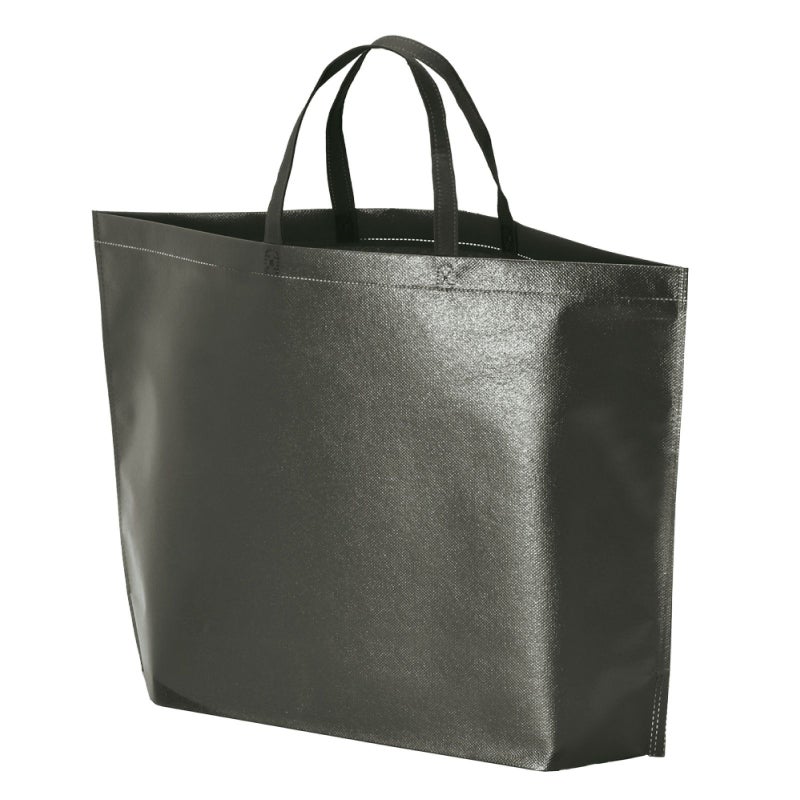 不織布バッグ｜【名入れ対応】ラミ不織布バッグ　底マチ　A4横サイズ｜100枚入～