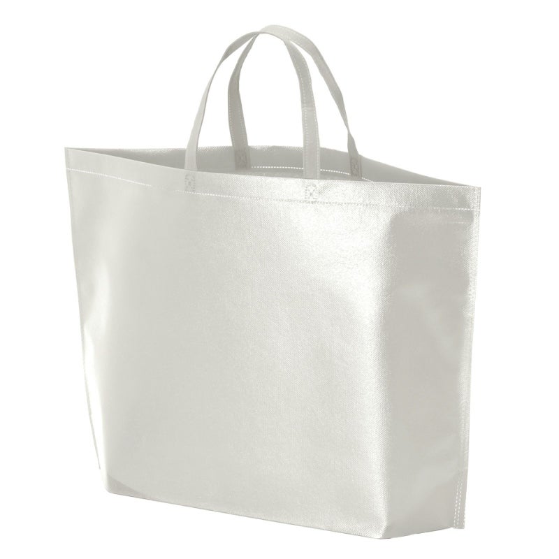 不織布バッグ｜【名入れ対応】ラミ不織布バッグ　底マチ　A4横サイズ｜100枚入～