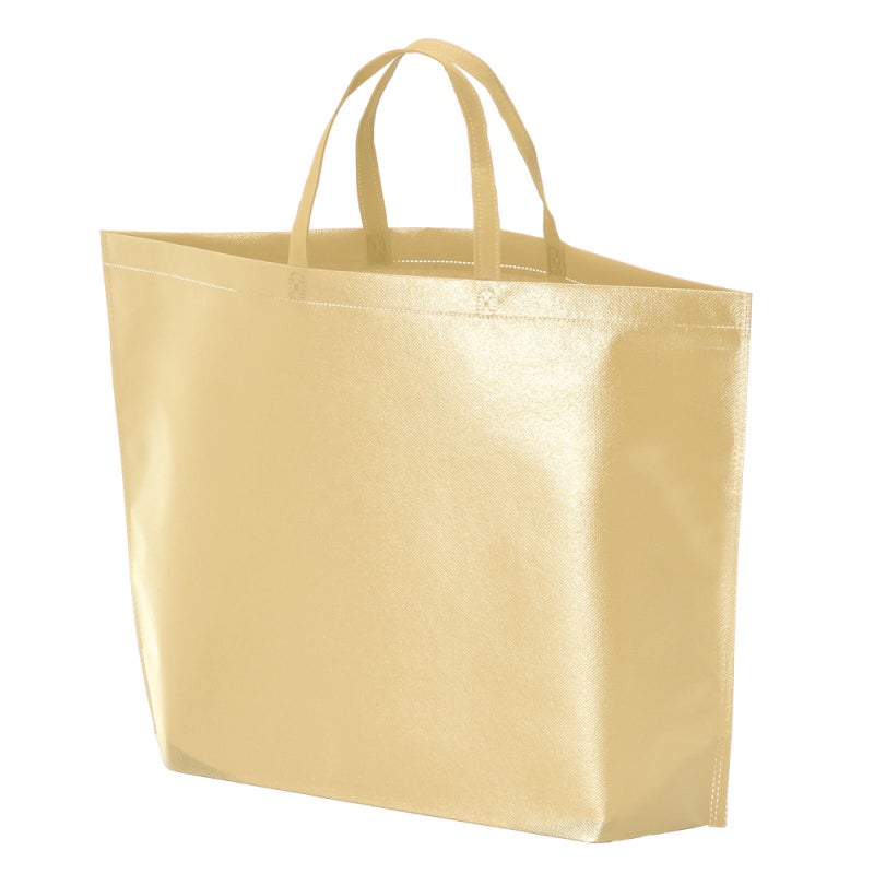 不織布バッグ｜【名入れ対応】ラミ不織布バッグ　底マチ　A4横サイズ｜100枚入～