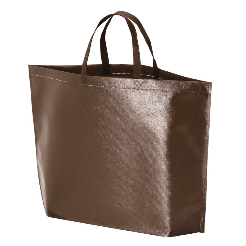 不織布バッグ｜【名入れ対応】ラミ不織布バッグ　底マチ　A4横サイズ｜100枚入～