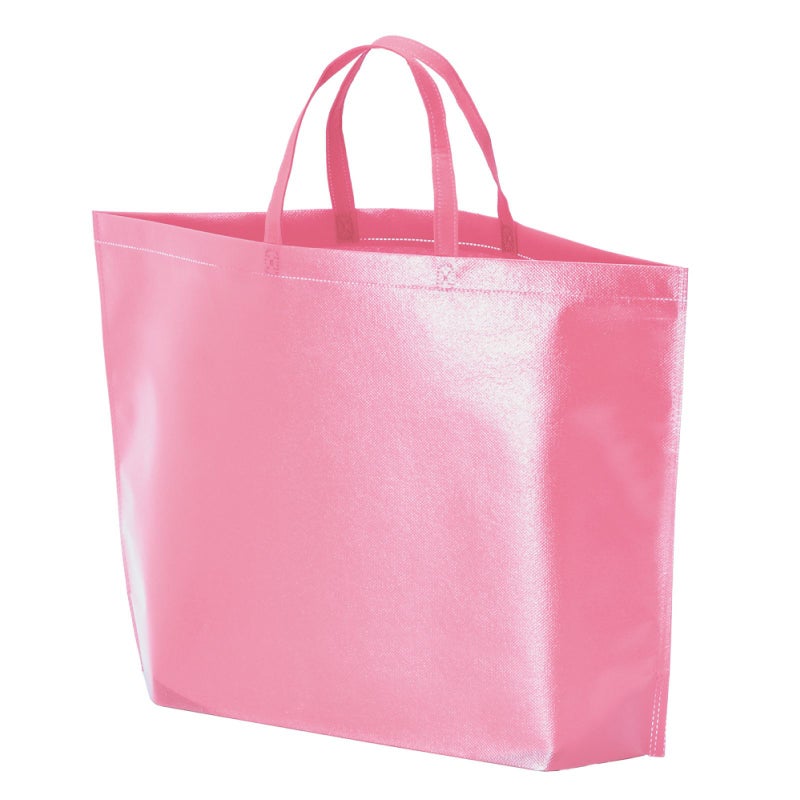 不織布バッグ｜【名入れ対応】ラミ不織布バッグ　底マチ　A4横サイズ｜100枚入～