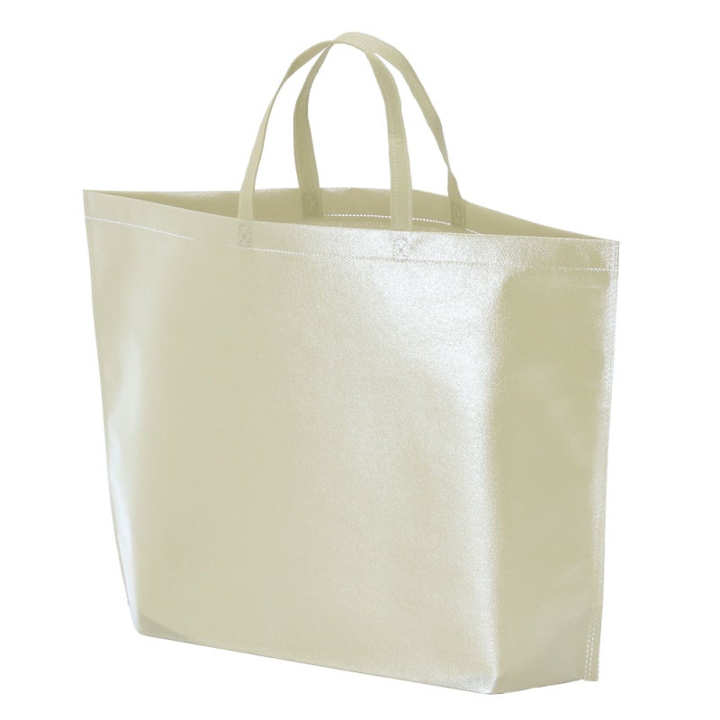 不織布バッグ｜【名入れ対応】ラミ不織布バッグ　底マチ　A4横サイズ｜100枚入～