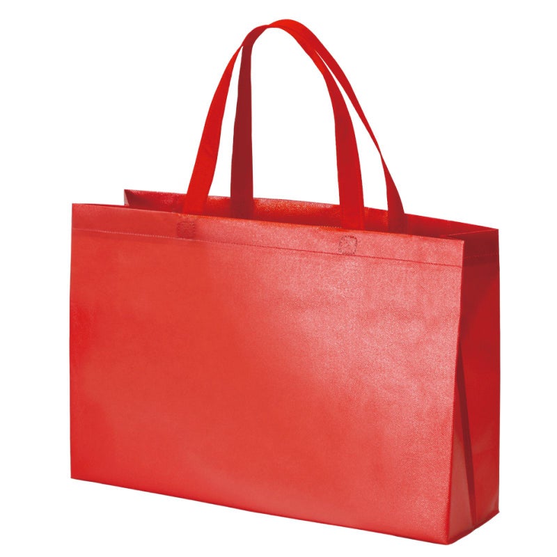 不織布バッグ｜ラミ不織布バッグ　角底　中横サイズ｜100枚入～