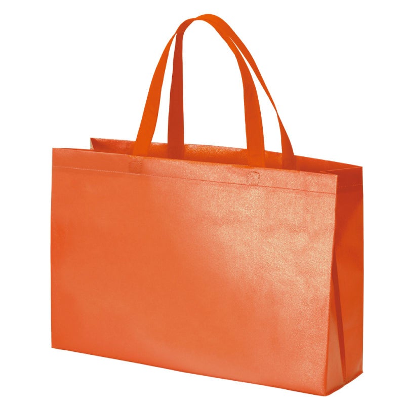 不織布バッグ｜ラミ不織布バッグ　角底　中横サイズ｜100枚入～