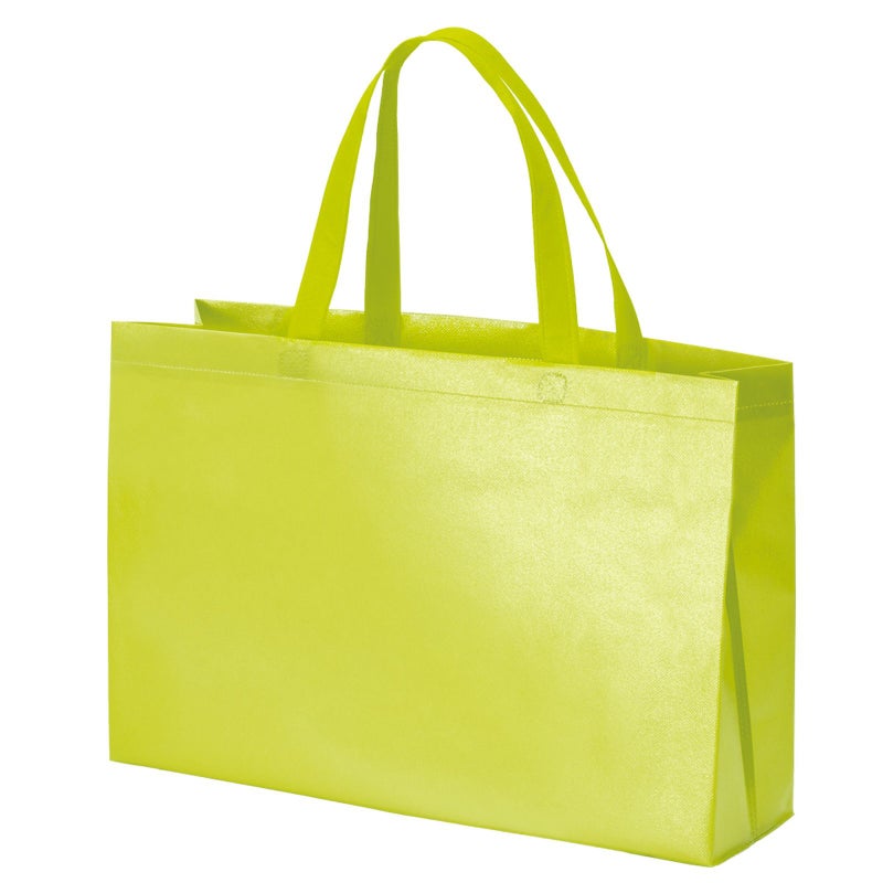 不織布バッグ｜ラミ不織布バッグ　角底　中横サイズ｜100枚入～