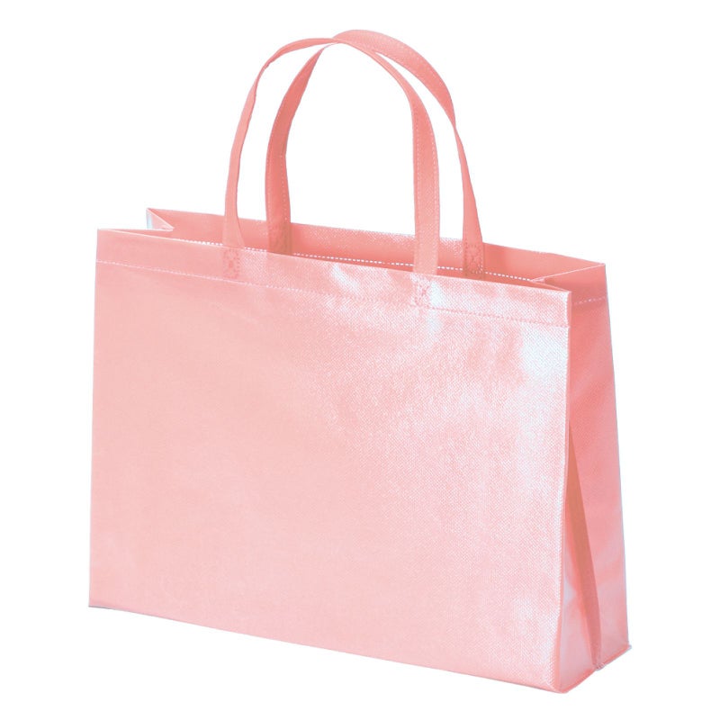 不織布バッグ｜【名入れ対応】ラミ不織布バッグ　角底　A4横サイズ｜100枚入～