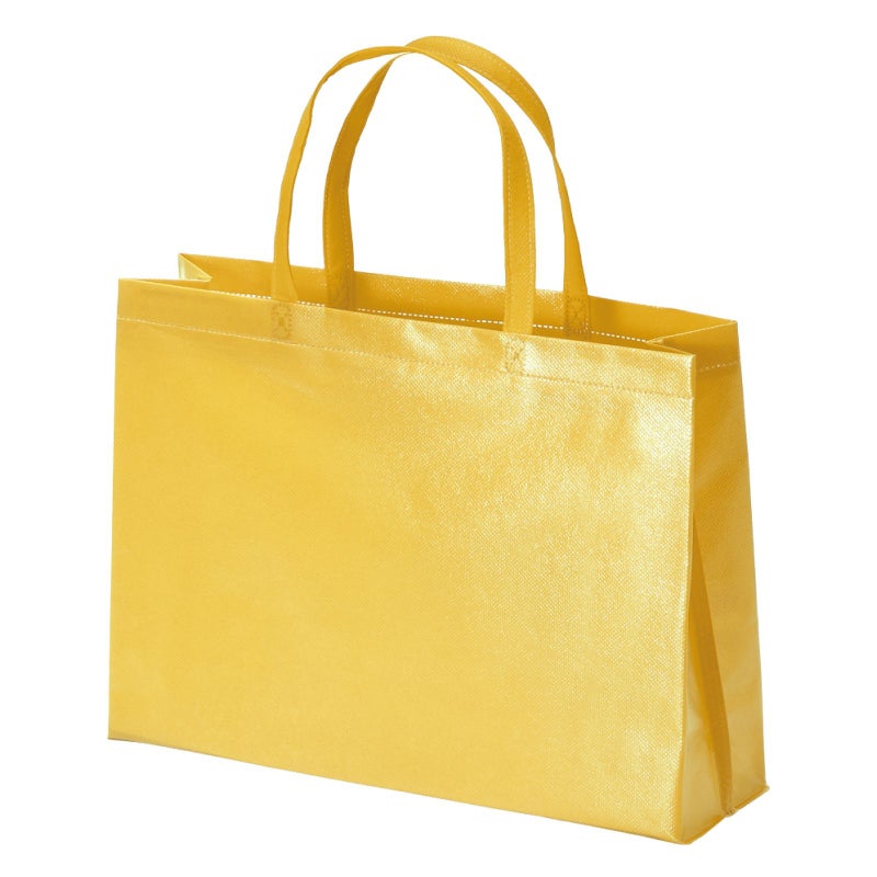 不織布バッグ｜【名入れ対応】ラミ不織布バッグ　角底　A4横サイズ｜100枚入～