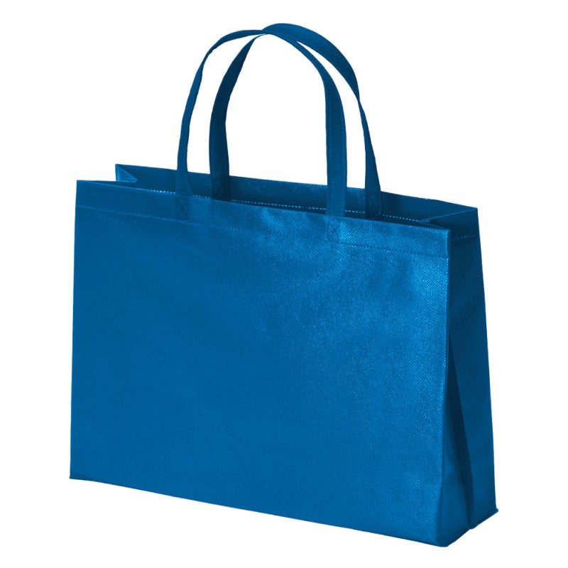 不織布バッグ｜【名入れ対応】ラミ不織布バッグ　角底　A4横サイズ｜100枚入～