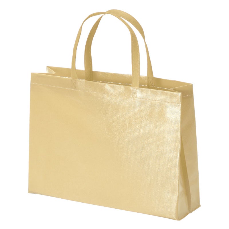 不織布バッグ｜【名入れ対応】ラミ不織布バッグ　角底　A4横サイズ｜100枚入～