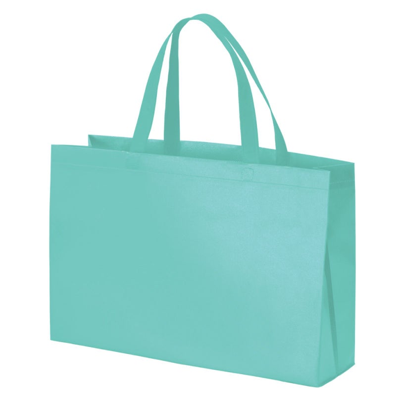 不織布バッグ｜【名入れ対応】不織布ラミバッグ　角底　中横サイズ｜ 100枚入