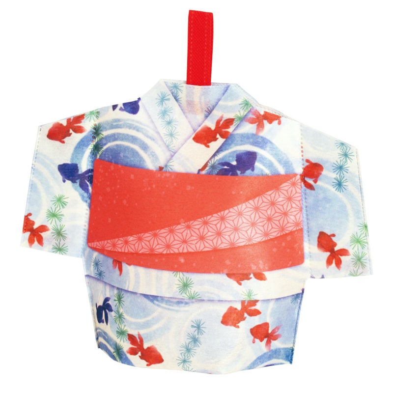 ラッピング｜【夏祭り】ゆかたラッピング　波紋金魚柄｜不織布ラッピング袋｜20枚入～