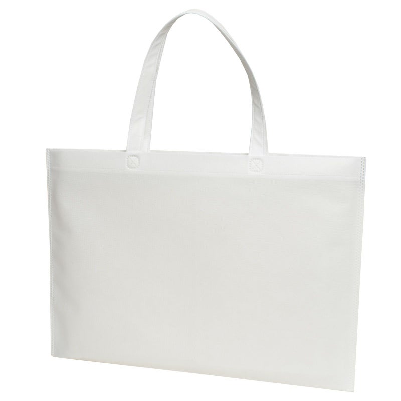 不織布バッグ｜不織布アドバッグ 持ち手付き　ふつう《75g》　A3横サイズ｜100枚入～