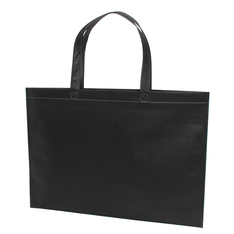 不織布バッグ｜【小ロット】不織布アドバッグ 持ち手付き　ふつう《75g》　A３横サイズ｜10枚入～