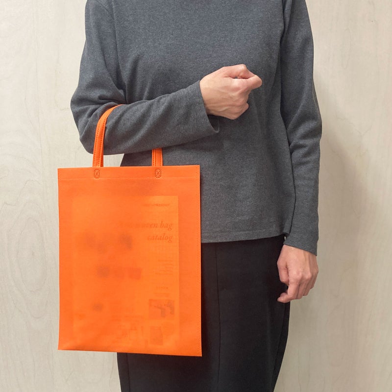不織布バッグ｜【小ロット】不織布アドバッグ100　厚手《100g》　A4縦マチなしサイズ｜10枚入～
