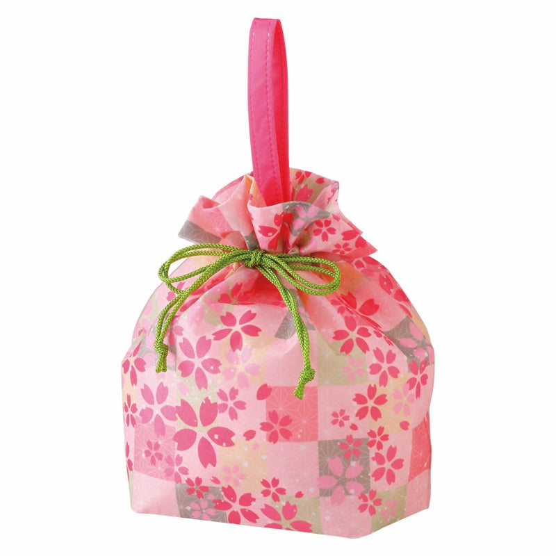ラッピング｜手提げ巾着 ばら桜柄｜不織布ギフト包装資材の仕入れ通販 ラッピングの森