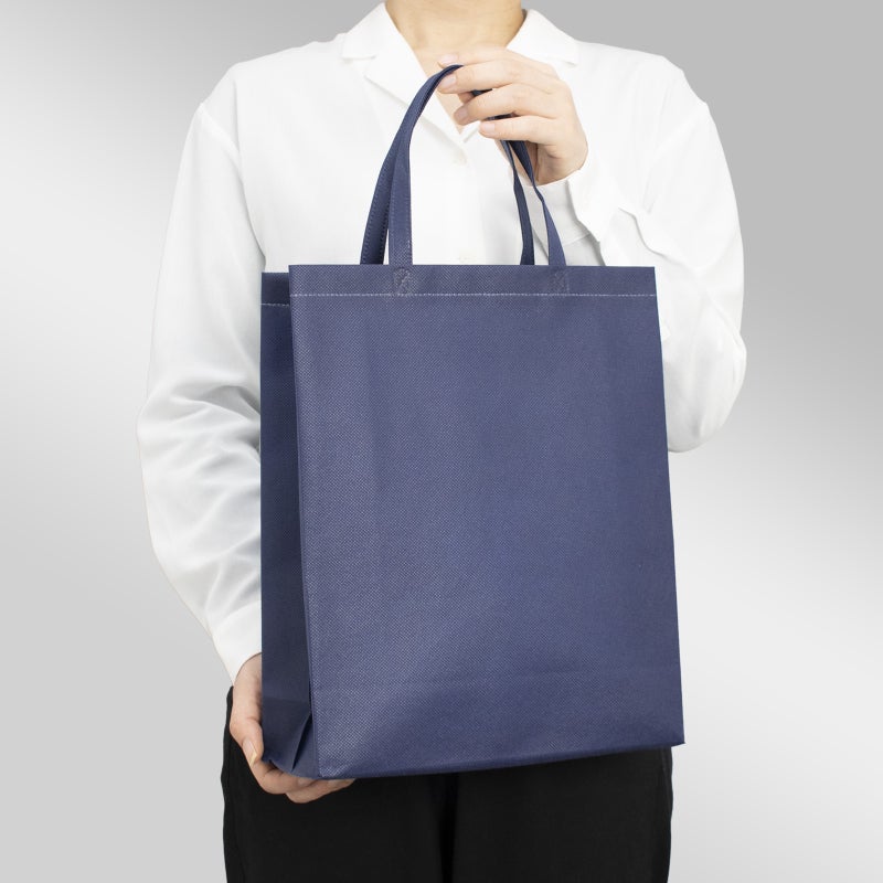 不織布バッグ｜【名入れ対応】不織布スクエアトート　ふつう《75g》　A4縦サイズ｜ 100枚入