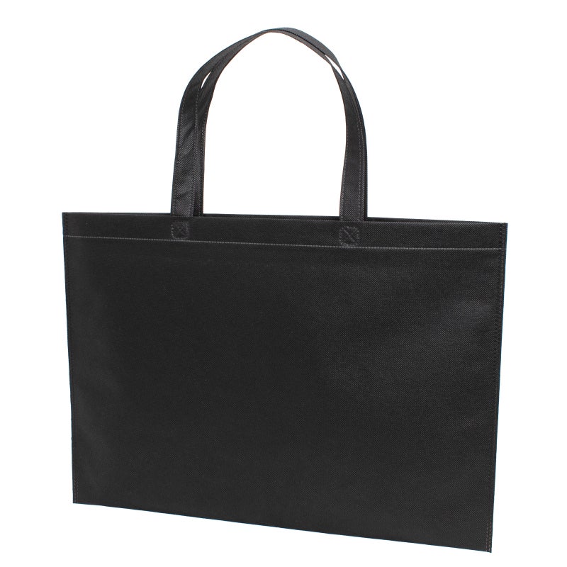 不織布バッグ｜【名入れ大ロット】不織布アドバッグ ふつう《75g》 持ち手付き　A3サイズ｜100枚入