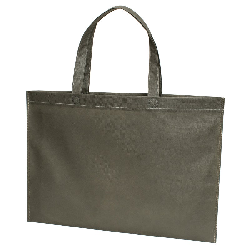 不織布バッグ｜【名入れ大ロット】不織布アドバッグ ふつう《75g》 持ち手付き　A3サイズ｜100枚入