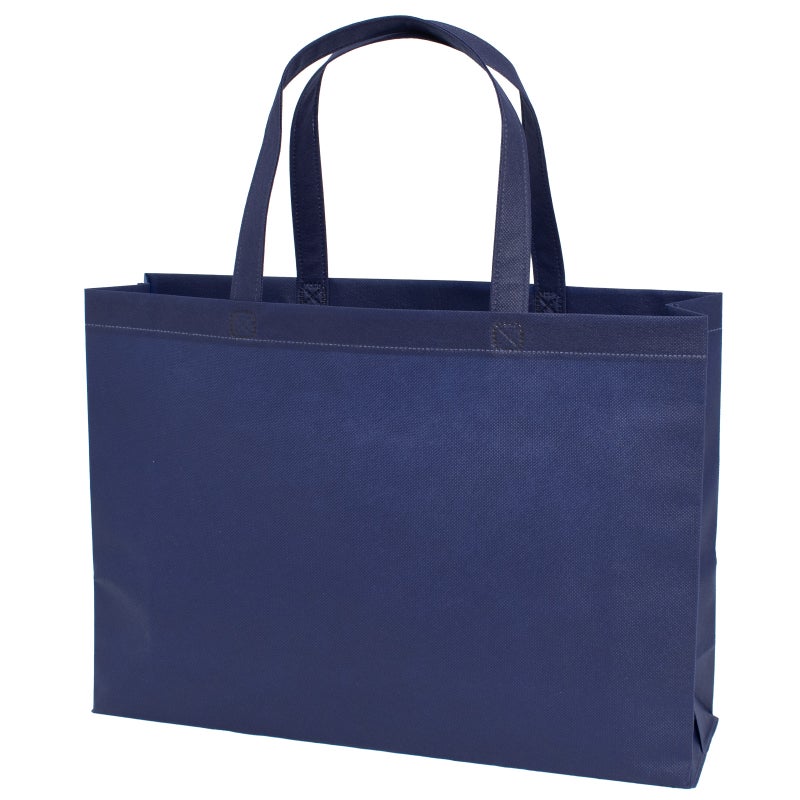 不織布バッグ｜【名入れ対応】不織布スクエアトート　ふつう《75g》　中横サイズ｜ 100枚入