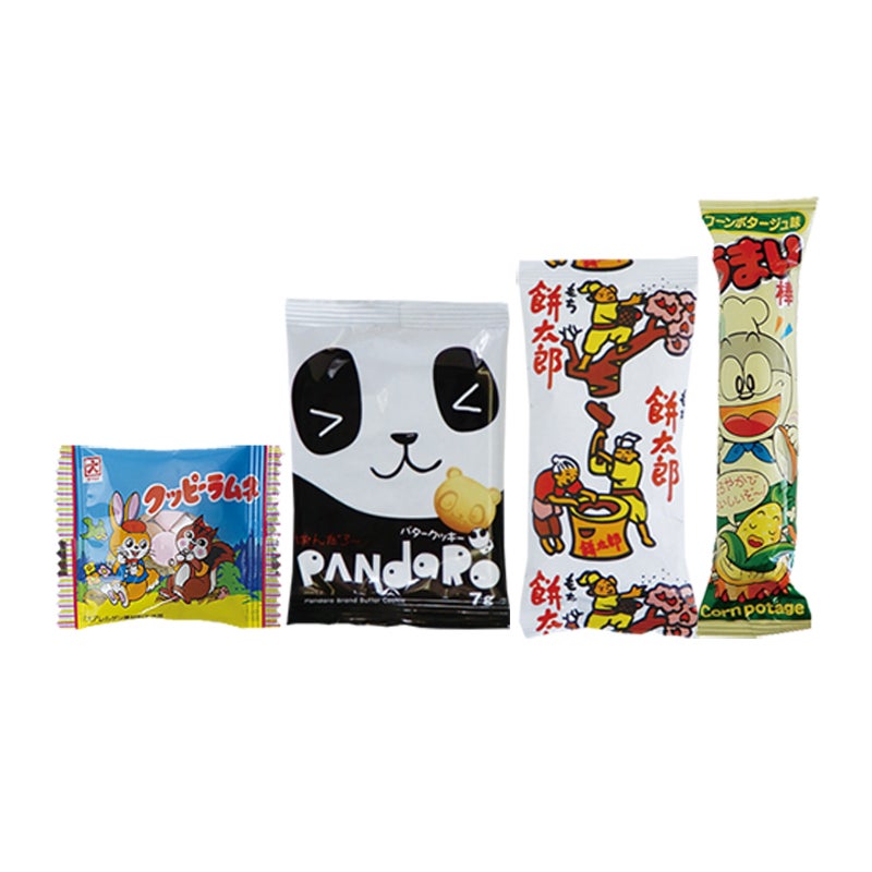 ラッピング｜【駄菓子詰め合わせ】法被バッグ｜セット済み・すぐ配布OK｜60枚入