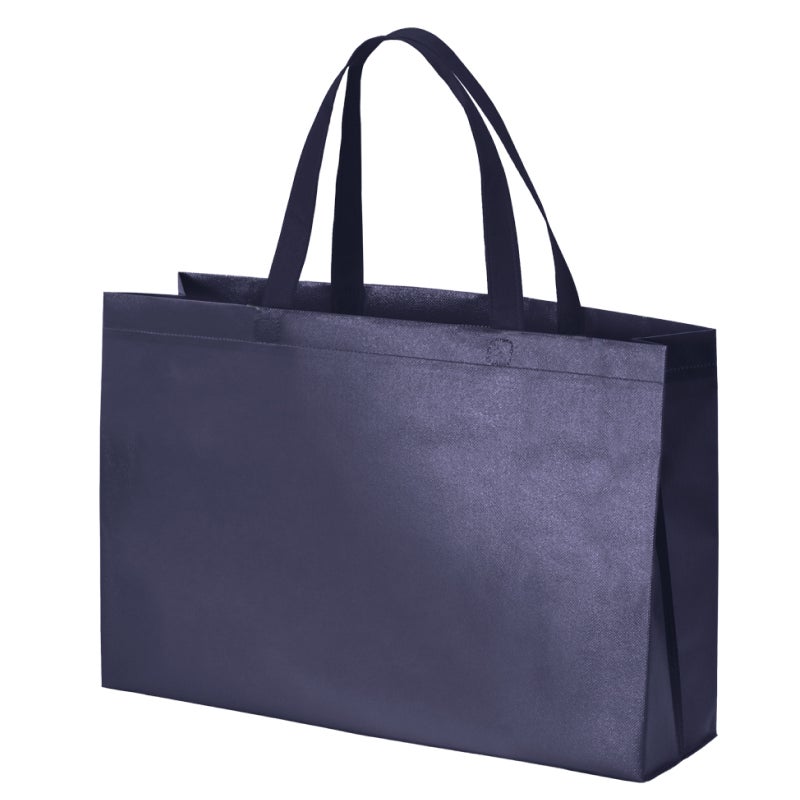 不織布バッグ｜【名入れ大ロット】ラミ不織布バッグ　角底　中横サイズ｜ 100枚入