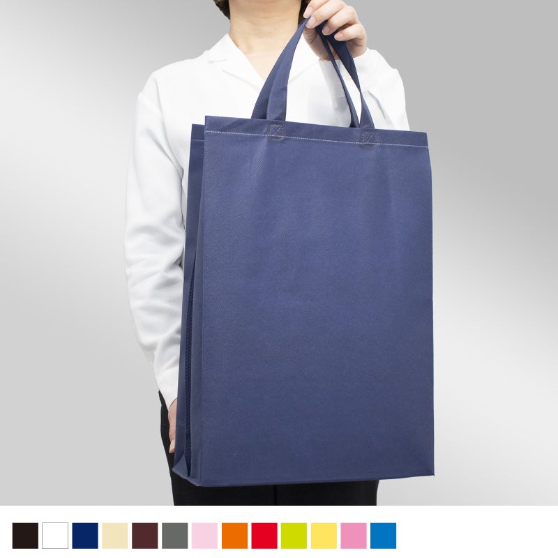 不織布バッグ｜不織布スクエアトート　ふつう《75g》　中縦サイズ｜100枚入～