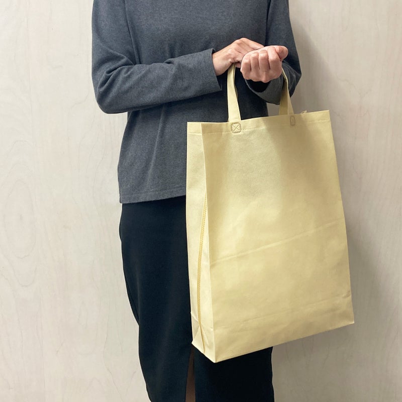 不織布バッグ｜不織布スクエアトート　ふつう《75g》　中縦サイズ｜100枚入～