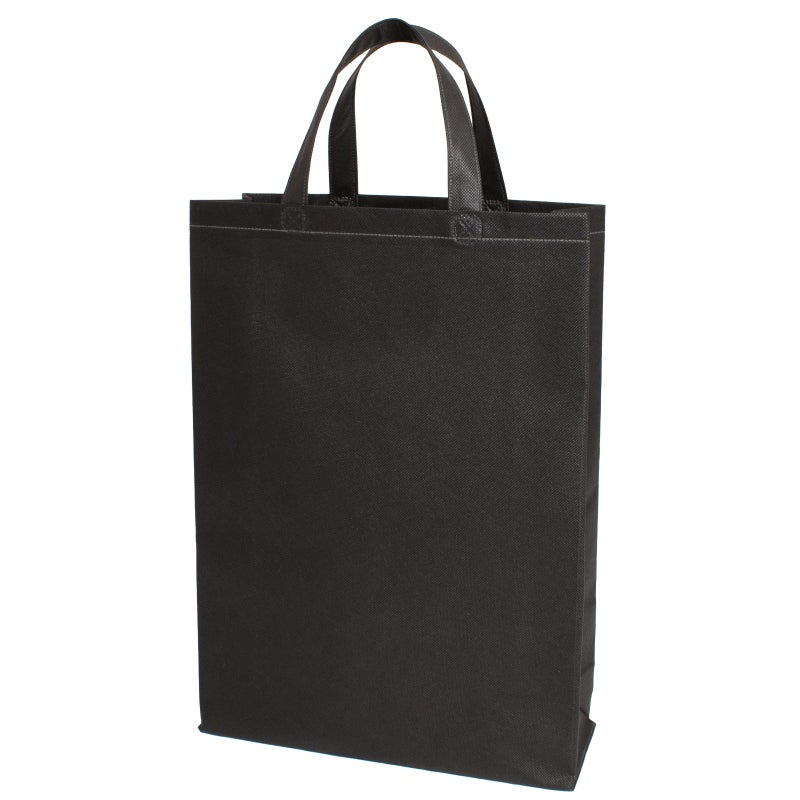 不織布バッグ｜【名入れ大ロット】不織布ベーシックトート　ふつう《75g》　中縦サイズ｜ 100枚入（1000枚以上専用）