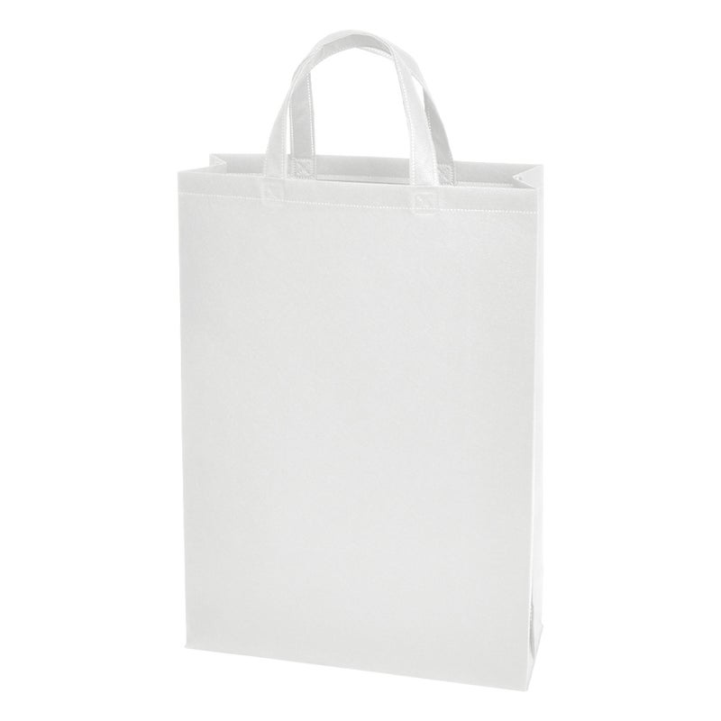 不織布バッグ｜【名入れ大ロット】不織布ベーシックトート　ふつう《75g》　中縦サイズ｜ 100枚入（1000枚以上専用）